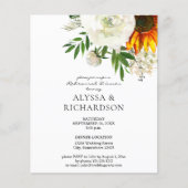 Budget Sonnenblumen Probe Abendessen (Vorderseite)