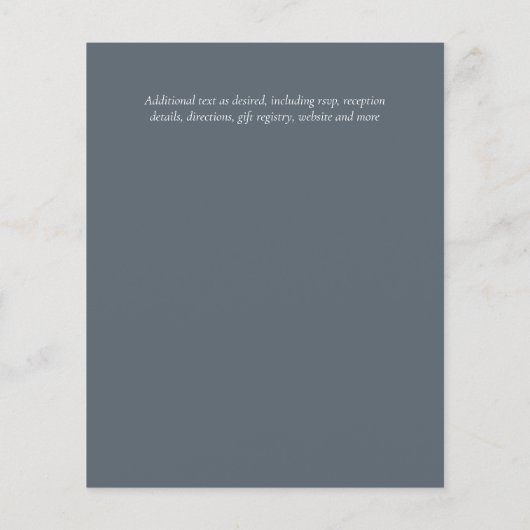 Budget Sonnenblumen Rustikale Waldgartenhochzeit Flyer (Hinten)