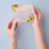 Budget Sonnenblumen Rustikaler Waldgarten Rett Dat Flyer (Gruppe)