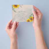 Budget Sonnenblumen Rustikaler Waldgarten Rett Dat Flyer (Gruppe)