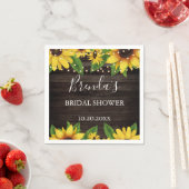 Budget Sonnenblumen Stall Holz String Lights Napki Serviette (Beispiel)