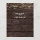 Budget Sonnenblumen, Wood Lights Graduation Party Flyer (Hinten)