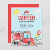 Budget Sound the Alarm Fire Truck Feuermann Geburt (Vorne/Hinten)