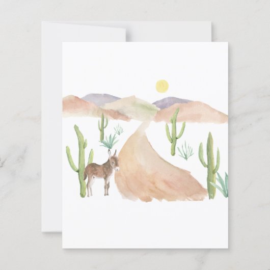 Budget South West Wüste Adventure Baby Dusche (Rückseite)