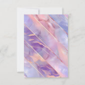 Budget Spanisch Lila Pink Agate 50. Geburtstag Einladung (Rückseite)