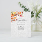 BUDGET Spanische BODA Herbst Blume Orange Burgund (Stehend Vorderseite)