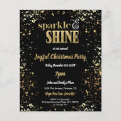 Budget Sparkle Shine Gold Black Christmas Party (Vorderseite)