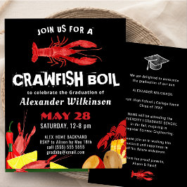 BUDGET Spaß Crawfish Boil Abschluss GRILLEN Einlad Flyer