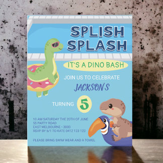 BUDGET Splish Splash Dino Pool Party Geburtstag