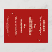 Budget Spooky Time Creepy Halloween Einladung Postkarte (Rückseite)