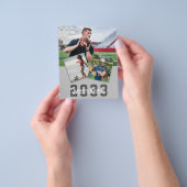 Budget Sporty Typ Moderne 4 Foto Grad Einladung Flyer (Gruppe)