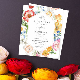 Budget Spring Multi Color Florals Hochzeit