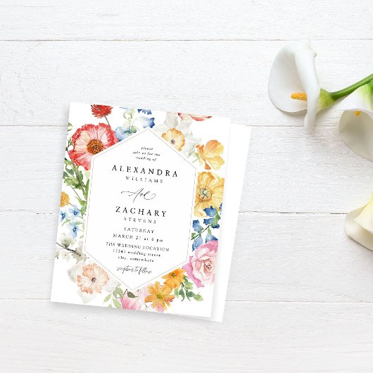 Budget Spring Multi Color Florals Hochzeit