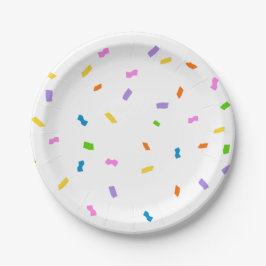 Budget Sprinkles Confetti 1st Birthday Pappteller