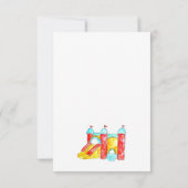 Budget Spump Bounce Trampolin Park Geburtstag Mitteilungskarte (Rückseite)