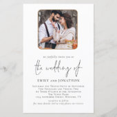 Budget Square Foto QR Code Hochzeitsempfehlung (Vorderseite)