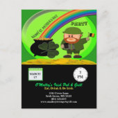 Budget St Patricks Day Leprechaun Pot of Gold Postkarte (Vorderseite)