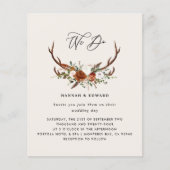 Budget Stag terracotta floral elegant (Vorderseite)