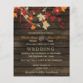 Budget Stallholz Rustikale Hochzeit im Herbst Einl (Vorderseite)