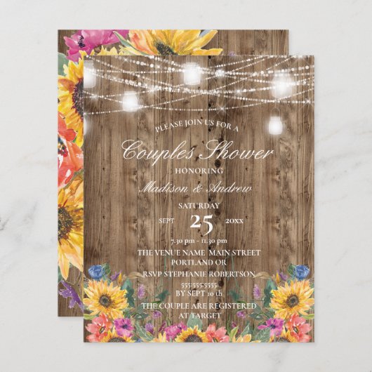 Budget Stallholz & Sonnenblumenkolonne Dusche (Vorne/Hinten)