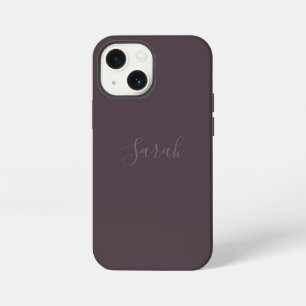 Budget-Staubpflaume mit Namen iPhone 13 Mini Hülle