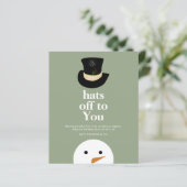 BUDGET steht Ihnen mit dem Logo "Snowman Green Com (Stehend Vorderseite)