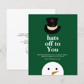 BUDGET steht Ihnen mit dem Logo "Snowman Green Com (Vorne/Hinten)