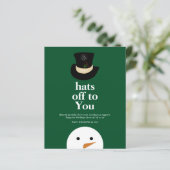 BUDGET steht Ihnen mit dem Logo "Snowman Green Com (Stehend Vorderseite)