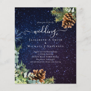 BUDGET  Sternenhimmel Winterhochzeit Budget Flyer