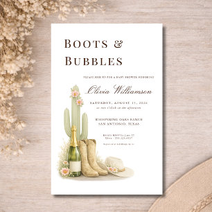 Budget Stiefel & Blasen Western Cowboy Baby Shower Flyer