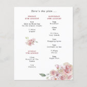 Budget Stiletto Weekend Itinerary Hen Party Einlad (Rückseite)