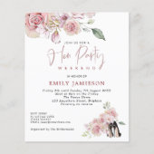 Budget Stiletto Weekend Itinerary Hen Party Einlad (Vorderseite)