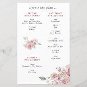 Budget Stiletto Weekend Itinerary Hen Party Einlad (Rückseite)