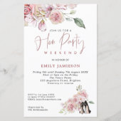 Budget Stiletto Weekend Itinerary Hen Party Einlad (Vorderseite)