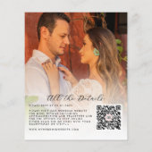 Budget Stilvolle 2 Foto Hochzeit Einladung (Rückseite)