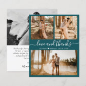 Budget Stilvolle 3 Foto Collage Wedding Vielen Dan (Vorne/Hinten)