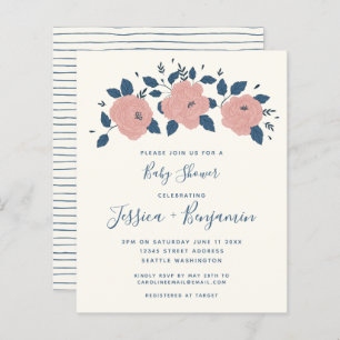 Budget Stilvolle Blue Garden Blume Baby Dusche