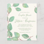 Budget Stilvolle Eukalyptus Grüne Dusche (Vorderseite)