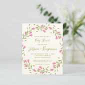 Budget Stilvolle Pink Garden Blume Babydusche (Stehend Vorderseite)