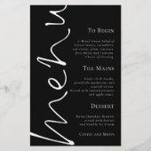 Budget Stilvolle Skripte Einfache Black Wedding Me (Vorderseite)