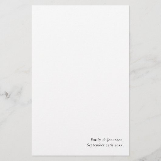 Budget Stilvolle Skripte Einfache Black Wedding Me (Rückseite)