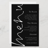 Budget Stilvolle Skripte Einfache Black Wedding Me (Vorne/Hinten)
