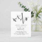 Budget Stilvolle Skripte Wir machen Hochzeit Einla (Stehend Vorderseite)