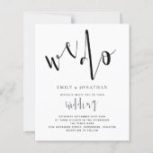 Budget Stilvolle Skripte Wir machen Hochzeit Einla (Vorderseite)