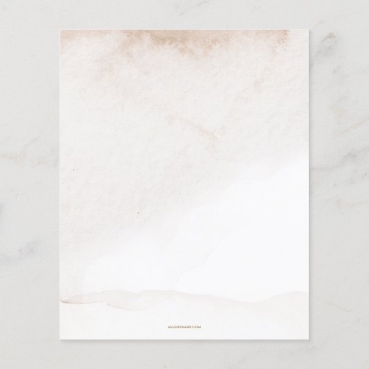 Budget Story book Gender Neutral Baby Shower (Rückseite)