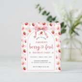 Budget Strawberry Berry Erster Geburtstag (Stehend Vorderseite)