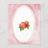 Budget Strawberry Berry Erster Geburtstag Einladun (Rückseite)