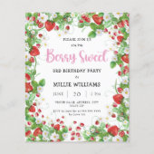 Budget Strawberry Birthday Party (Vorderseite)