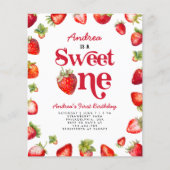 Budget Strawberry Sweet One First Birthday Girls (Vorderseite)