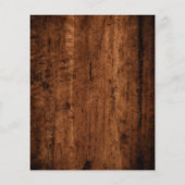 Budget String Light Rustic Wood Wedding Einladung (Rückseite)